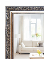 Imperial Noir Mirror – Full‑Length Wall Mirror with Ornate Black & Gold Baroque Frame - Reflessa - Luxury mirrors