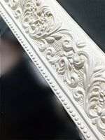 Ivory Opulence Mirror – Ornate Full-Length Wall Mirror with White Hand‑Carved Frame - Reflessa - Luxury mirrors