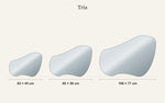 Misure dello specchio senza cornice Tria in scala: 62 × 45 cm, 80 × 58 cm, 106 × 77 cm