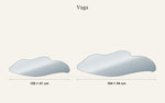 Tamaños del espejo sin marco Vaga a escala: 126 × 41 cm, 164 × 54 cm
