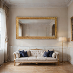 Golden Flourish Mirror – Ornate Full-Length Mirror with Gilded Baroque Frame - Reflessa - Luxury mirrors