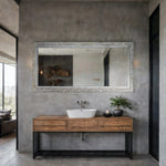 Silver Leaf Elegance – Handcrafted Modern Mirror - Reflessa - Luxury mirrors