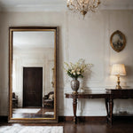 Regal Harmony Mirror – Full-Length Mirror with Dark Wood & Gold Ornate Frame - Reflessa - Luxury mirrors