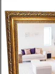 Aurora Gilded Mirror – Ornate Gold Full-Length Mirror | Hand-Finished Eco Frame with Elegant Detailing - Reflessa - Luxury mirrors