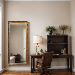 Gilded Elegance Mirror – Ornate Full‑Length Mirror with Sculpted Gold & Black Baroque Frame - Reflessa - Luxury mirrors