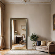 Luminous Gilded Elegance Mirror – Ornate Full‑Length Gilded Frame with Antique Finish - Reflessa - Luxury mirrors
