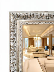Timeless Gilded Wood Mirror – Full‑Length Wall Mirror with Hand‑Carved Solid Wood Frame - Reflessa - Luxury mirrors