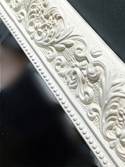 Ivory Opulence Mirror – Ornate Full-Length Wall Mirror with White Hand‑Carved Frame - Reflessa - Luxury mirrors