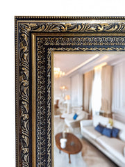 Luminous Gilded Elegance Mirror – Ornate Full‑Length Gilded Frame with Antique Finish - Reflessa - Luxury mirrors