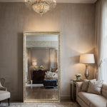 Gilded Wood Mirror – Full‑Length Wall Mirror with Hand‑Carved Solid Wood Frame, Antique Gold Finish - Reflessa - Luxury mirrors