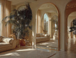 Grand Arcadian Mirror with Brushed Gold Frame.