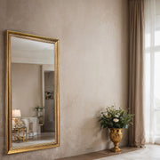 Gold Baroque Full-Length Wall Mirror – Natural Wood Frame, 9 cm Profile | Verona Gilded Heritage